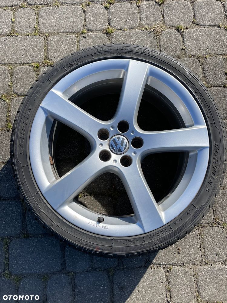VW POLO SKODA FABIA SEAT IBIZA FELGI ALUMINIOWE ET38 KOŁA opony 5x100 205/40/17 nowe - 2