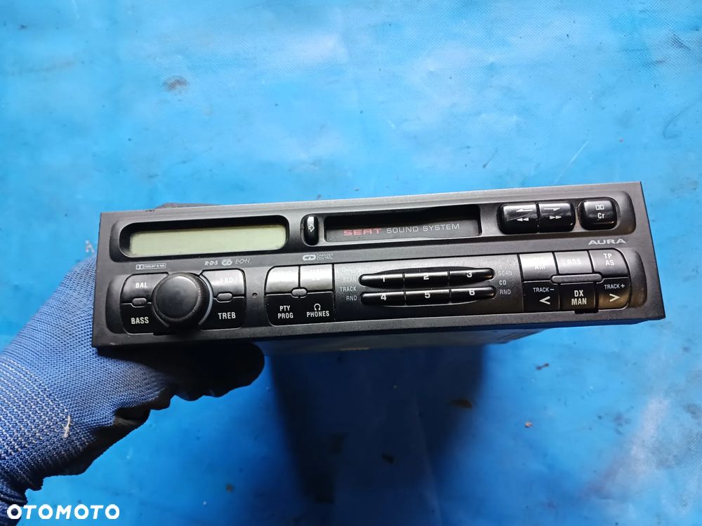 Radio Seat Leon I Toledo II RADIO CD Fabryczne OEM AURA Kaseta - 1