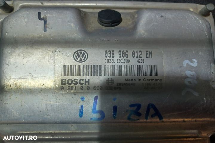 Calculator motor ECU  038906012EM 0281010690 - 1.9 TDI  038906012EM 0 - 3