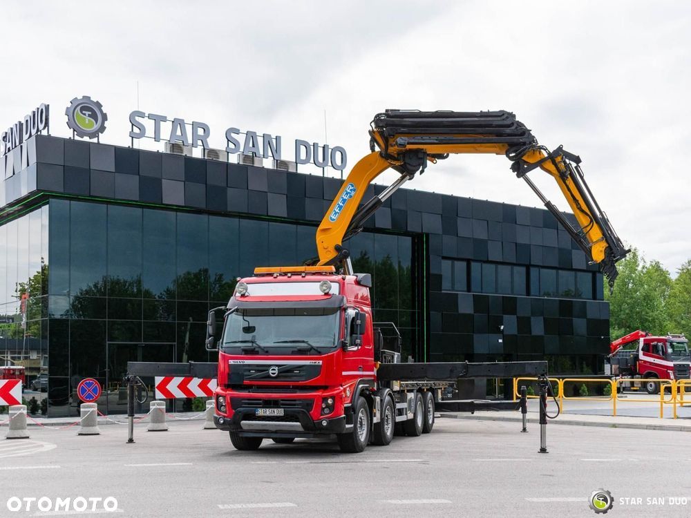 Volvo FMX 500 8x2 Effer 585 Fly Jib Wciągarka HDS Żuraw Crane - 9