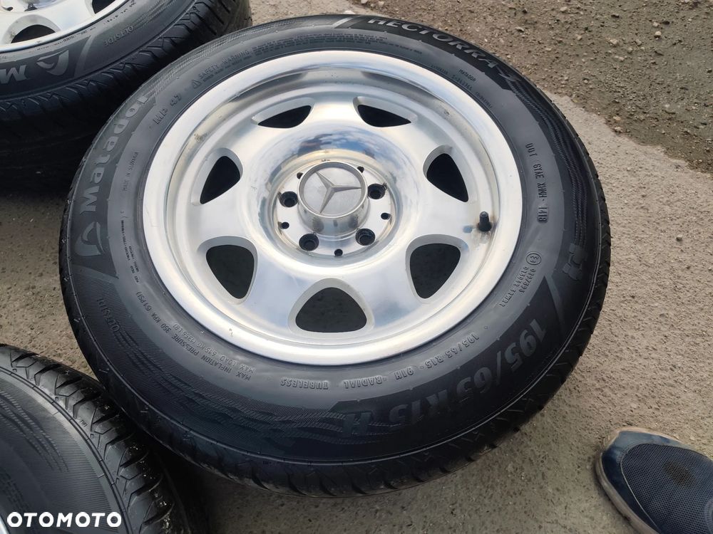 5x112 Felgi Aluminiowe Alufelgi Chrom Chromowane Oryginalne 15 Mercedes Koła Letnie Lato C KLASA W202 W203 CLK W208 W209 W124 W201 190 W W210 SLK R170 R171 6mm Legnica ALU-RAD 195/65 - 3