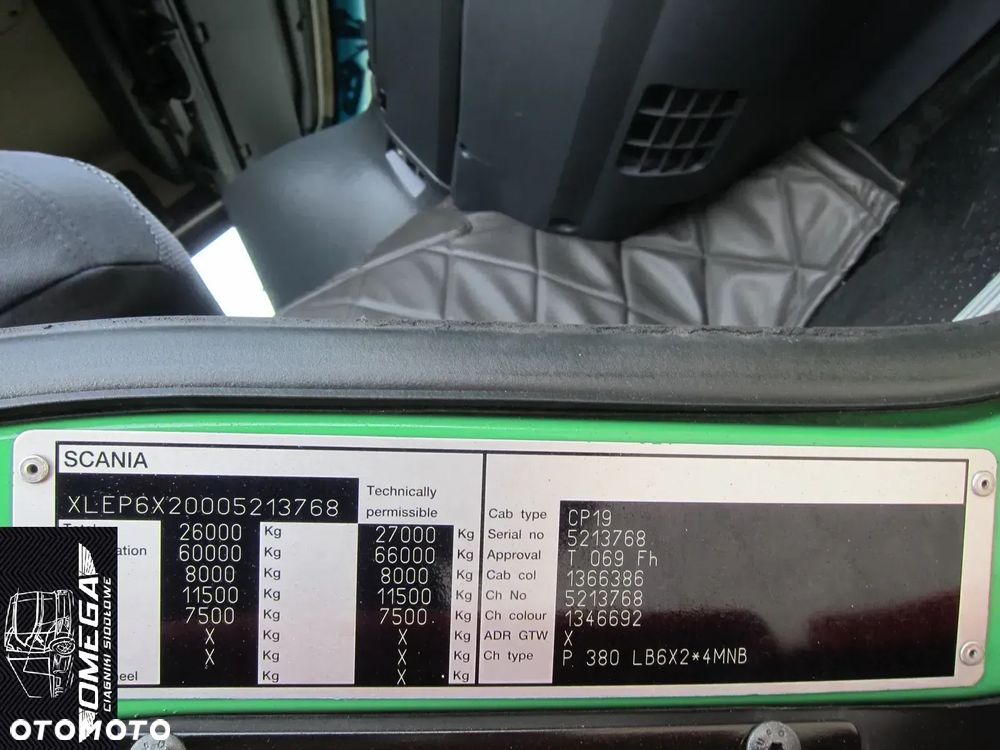 Scania P 380  6X2 Chłodnia Paka 7,0 M / Oś skrętna / WINDA - 7