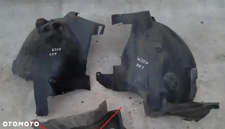 CLK II nadkole przednie przód prawe lewe komplet C209 W209 Mercedes