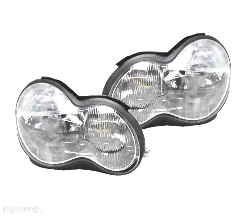 FARÓIS PARA MERCEDES CLASSE C W203 04-07 RESTYLING - 1