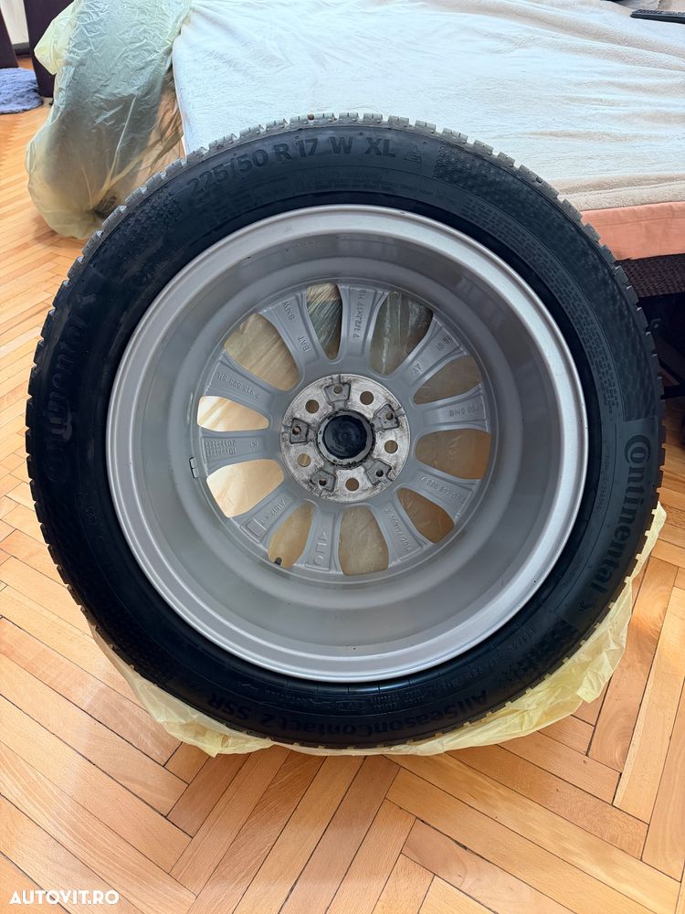 Set 4 Jante Bmw R17 Styling 775 V-Spoke + 4 Anvelope Continental 225/50/17 AllSeason RunFlat DOT2025 - 6