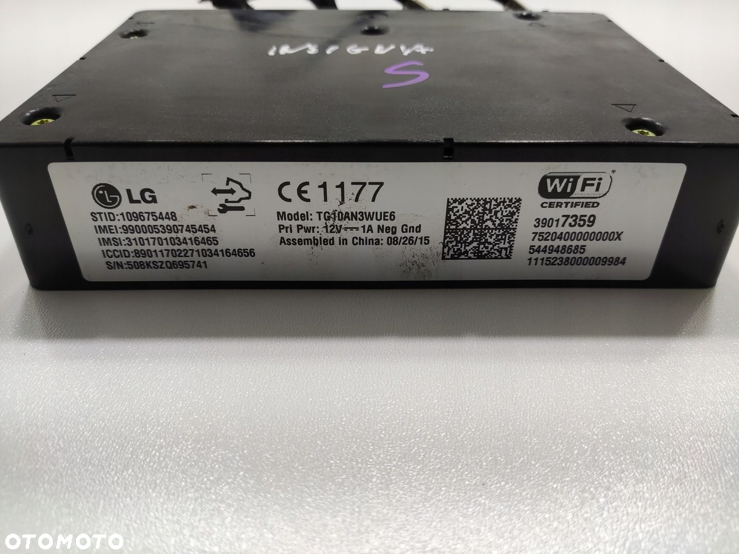 MODUŁ STEROWNIK WI-FI OPEL INSIGNIA I A 2013-2017 LIFT 39017359 - 4