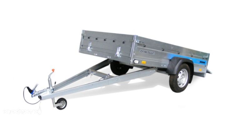 Faro Przyczepa TRACTUS 263x125 resor, uchylna, burty, MOCNA 750kg, DUŻY WYBÓR - 13