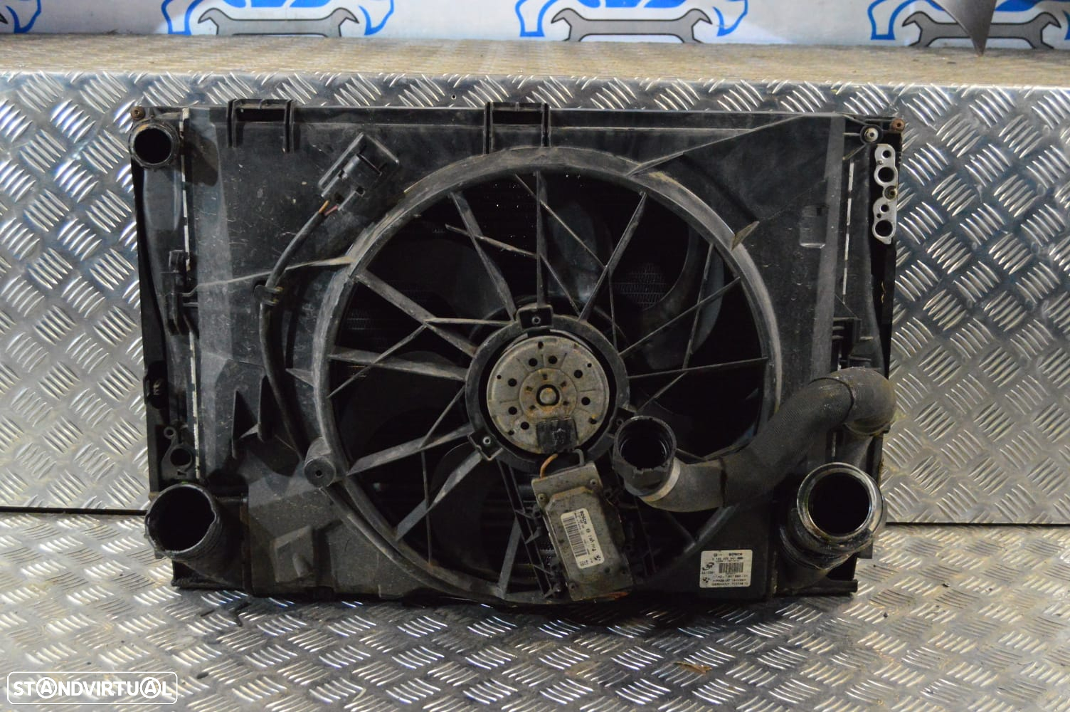 FRENTE COMPLETA BMW SERIE 1 E87 E81 LCI CAPOT PARACHOQUES GUARDA-LAMAS OTICAS RADIADOR VENTILADOR FRENTE FIBRA REFORÇO - 14