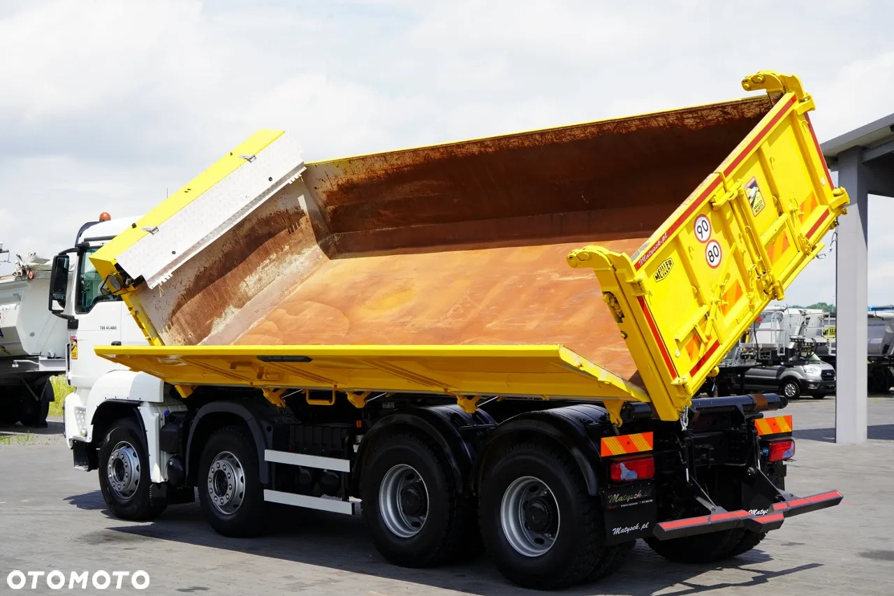 MAN TGS 41.460 / 8x8 / WYWROTKA / 2 STRONNA / BORDMATIC / HYDROBURTA / MEILLER KIPER /  / OPONY 100% / EURO 6 / 2017 R / SPROWADZONA - 7