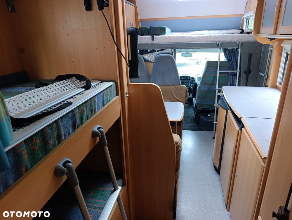 Fiat Ducato Dethleffs Alkowa Klimatyzacja Piętrowe łóżka Garaż - 21