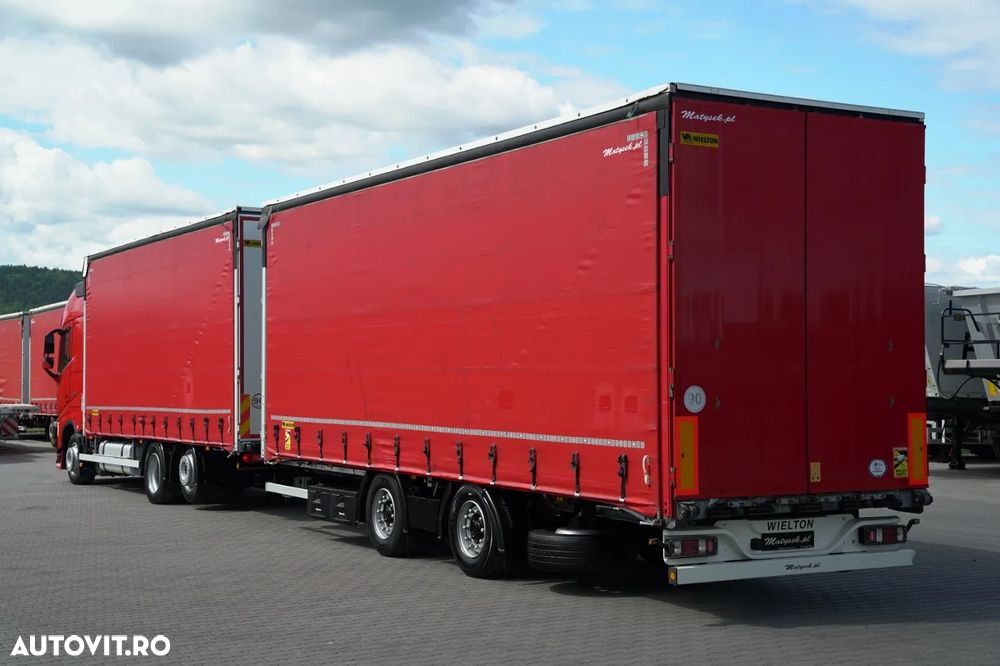 Volvo FH 460 / COMBINAȚIE TANDEM / 120 M3 / TRANSITION / I-SAVE / I-PARK COOL / DIRECȚIE CU RIDICARE A PUNTELOR / WIELTON / CORTINĂ ARMATĂ - 5