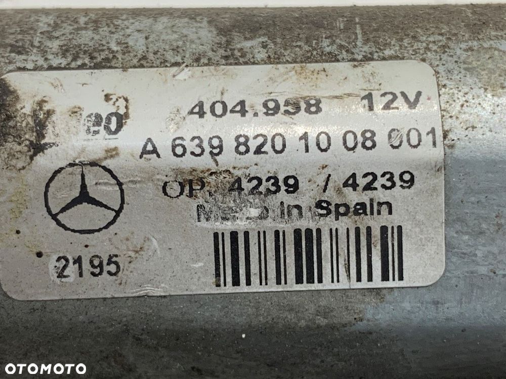 SILNIK WYCIERACZEK TYŁ - 190.00 PLN - MERCEDES-BENZ VITO Autobus (W639) 2003 - 2022 115 CDI - 5