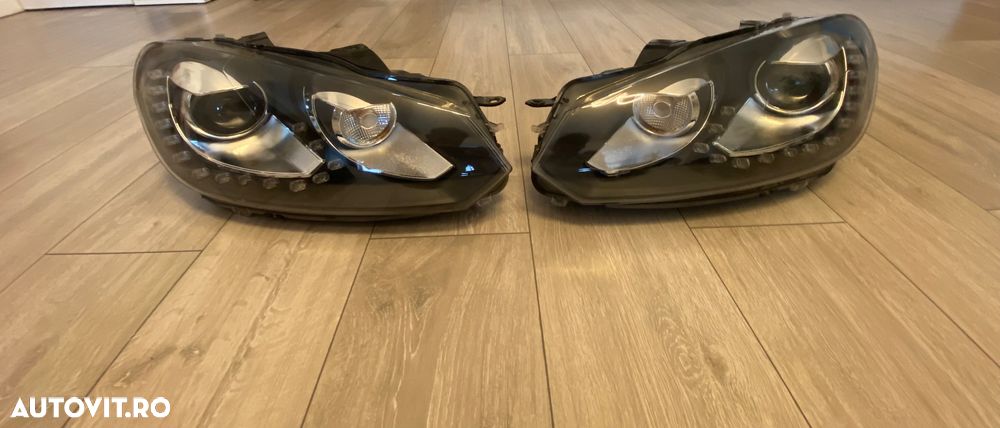 Faruri Golf 6 Bi-LED – stare excelentă, perfect funcționale - 1