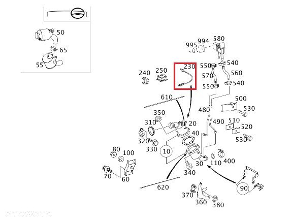 MERCEDES CLK W203 W211 W220 W221 Sonda Lambda ORYGINAL - 2