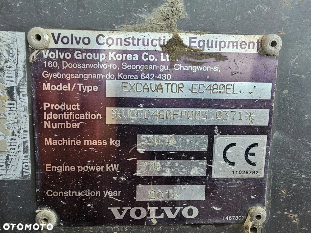 Volvo EC480EL EC480 EL EC 480 / EC380EL EC380 - 16