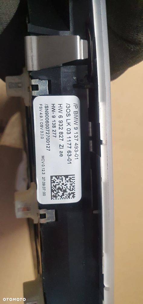 Lampka oświetlenie kabiny podsufitki BMW 3 E91 9137493 - 6