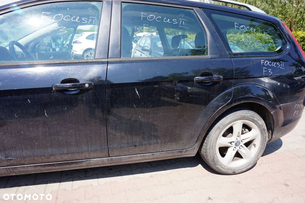 DRZWI TYLNE LEWE FOCUS II MK2 LIFT KOMBI F3  CZARNY FORD 2008-2011 - 2