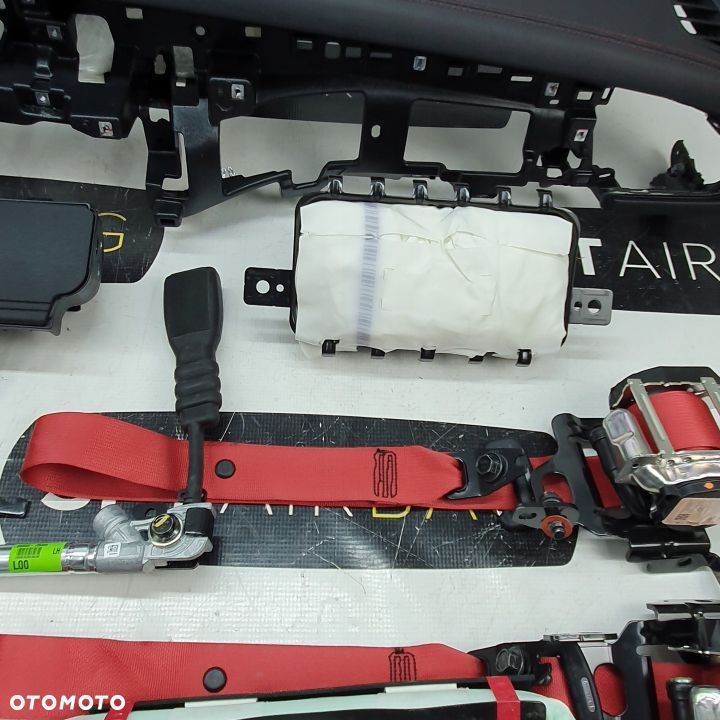 KIA STINGER DESKA ROZDZIELCZA KONSOLA KOKPIT PULPIT PODUSZKI AIRBAG AIR BAG PASY KURTYNY KIT SET - 9