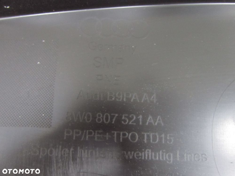 AUDI A4 B9 LIFT 8W AVANT KOMBI S-LINE 19-24 SPOILER DYFUZOR DOKLADKA ZDERZAKA TYL 8W0807521AA - 8