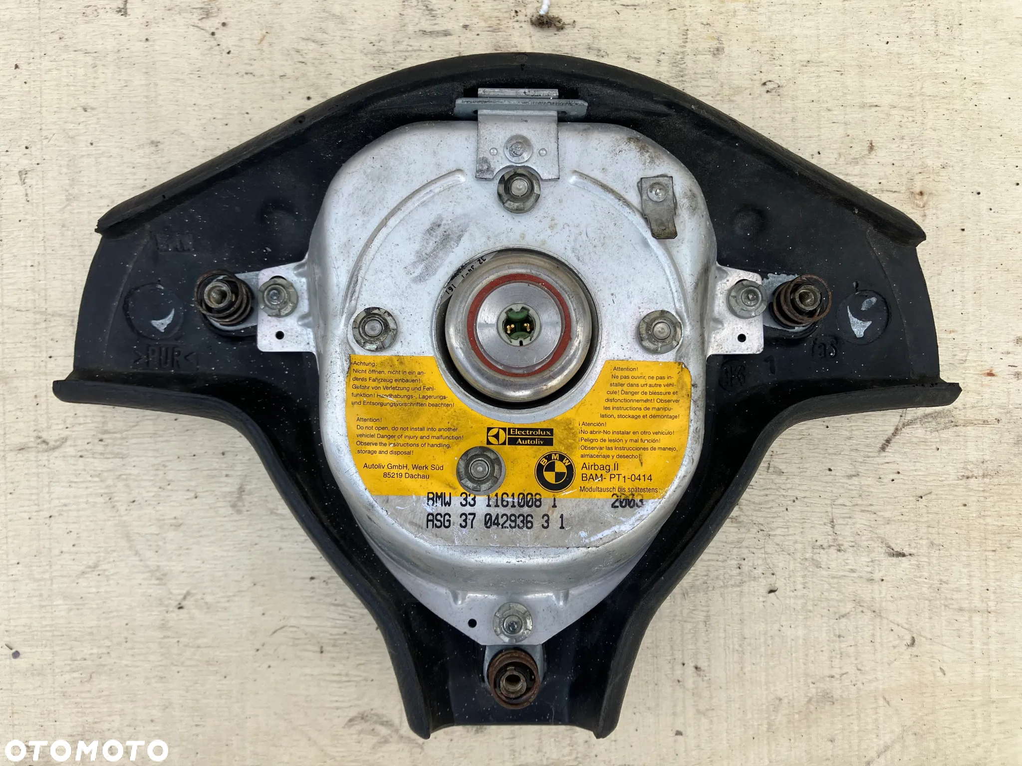 PODUSZKA POWIETRZNA BMW E31 E36 E34 SRS AIRBAG SPORT KIEROWNICY 1161008 RARYTAS - 3