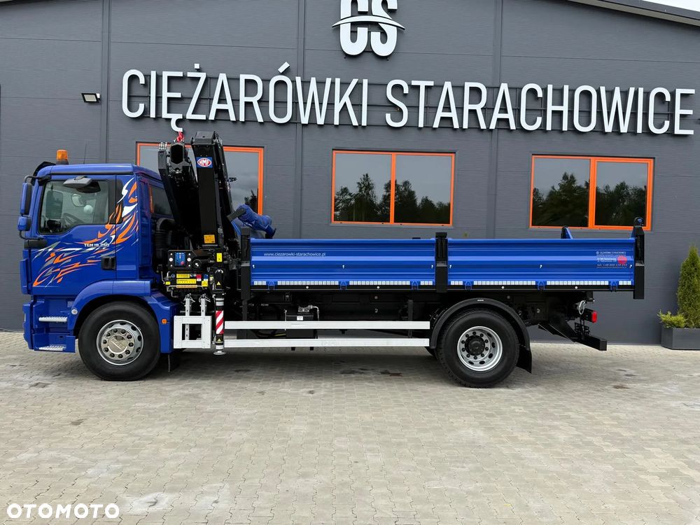 MAN TGM TGL TGS 18.250 // E6 // wywrotka + HDS HMF z pilotem // 4x2 // budowlanka // kiper wywrot żuraw dzwig kran crane - 6