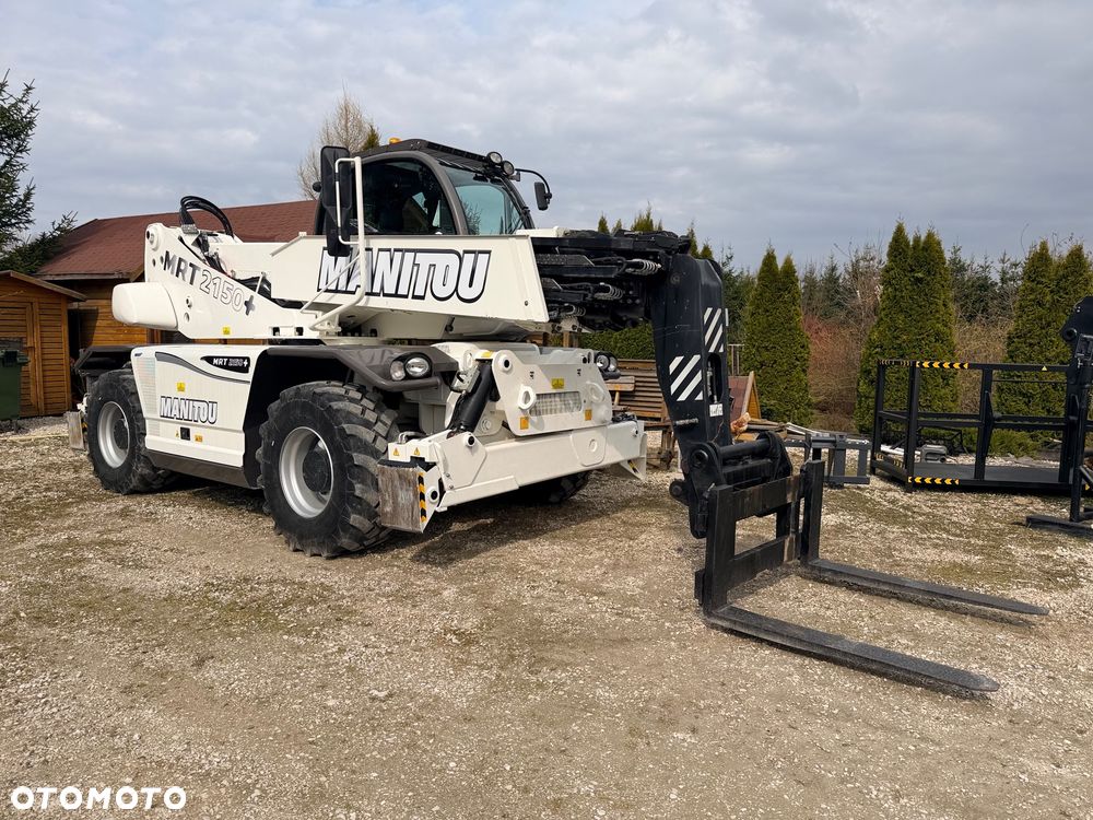 Manitou Ładowarka teleskopowa Manitou Mrt 2150 + Privilage Roto obrotowa 360 Pilot sterowanie radiowe Kosz Widły 2016/17 1840 2550 2540 silnik Mercedes 2150+ Merlo - 29