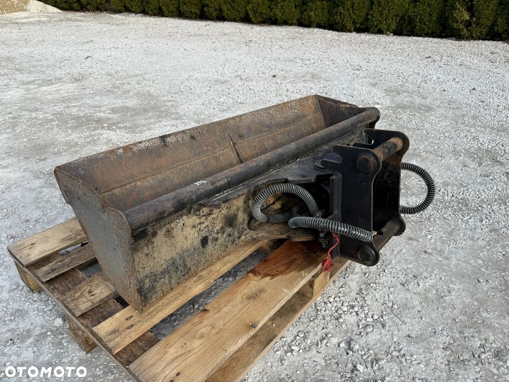 ŁYŻKA SKARPOWA SKARPÓWKA HYDRAULICZNA 120CM LEHNHOFF MS01 MS 01 KOPARKI MINIKOPARKI JCB HITACHI YANMAR BOBCAT CAT KUBOTA - 1