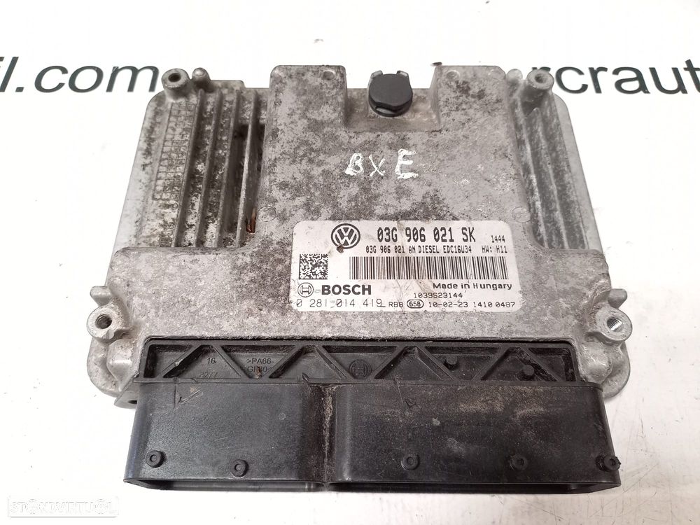CENTRALINA ECU BOSCH ORIGINAL 03G906021SK 0281014419 1039S23144 SEAT ALTEA XL 5P 1.9 TDI 105CV BXE - 2