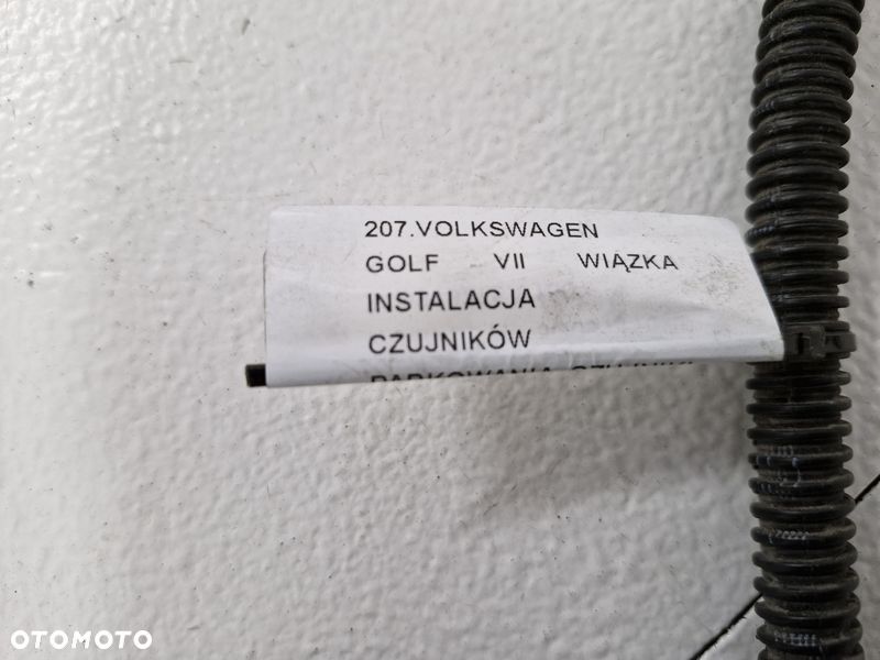 VW GOLF VII WIĄZKA INSTALACJA CZUJNIKI PARKOWANIA PDC TYŁ 5G0971104L 34D919275A - 6
