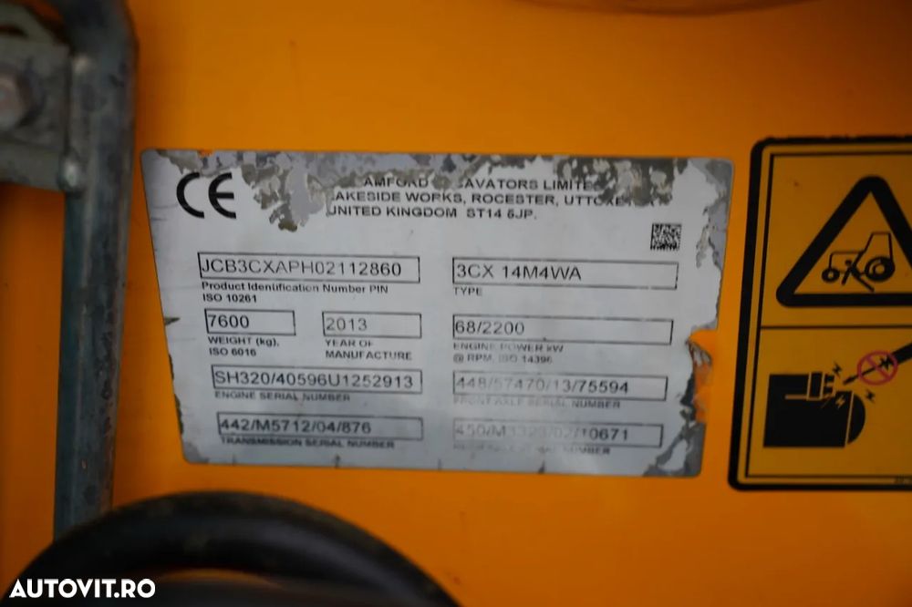 JCB 3CX / BULDOEXCAVATOR / JOYSTICK / CUPLU RAPID / AER CONDIȚIONAT / - 37