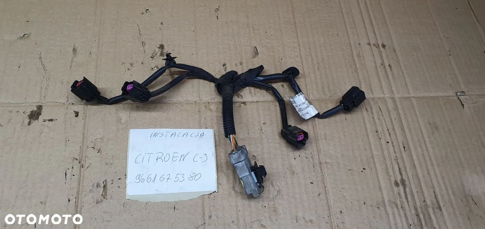 Wiązka instalacja wtrysków Citroen C3 I 1.1 9661675380 - 1