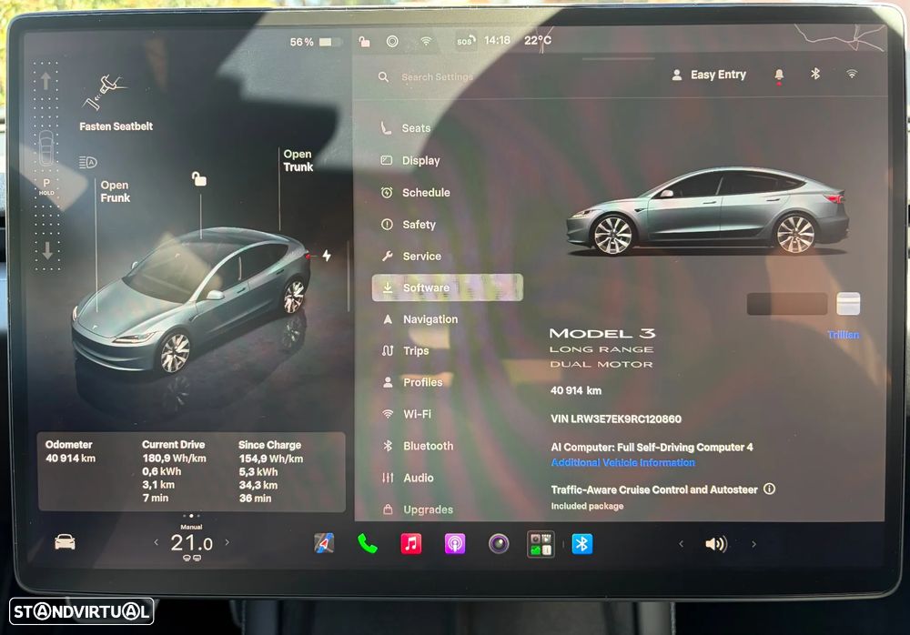 Tesla Model 3 Long Range Tração Integral Premium - 16
