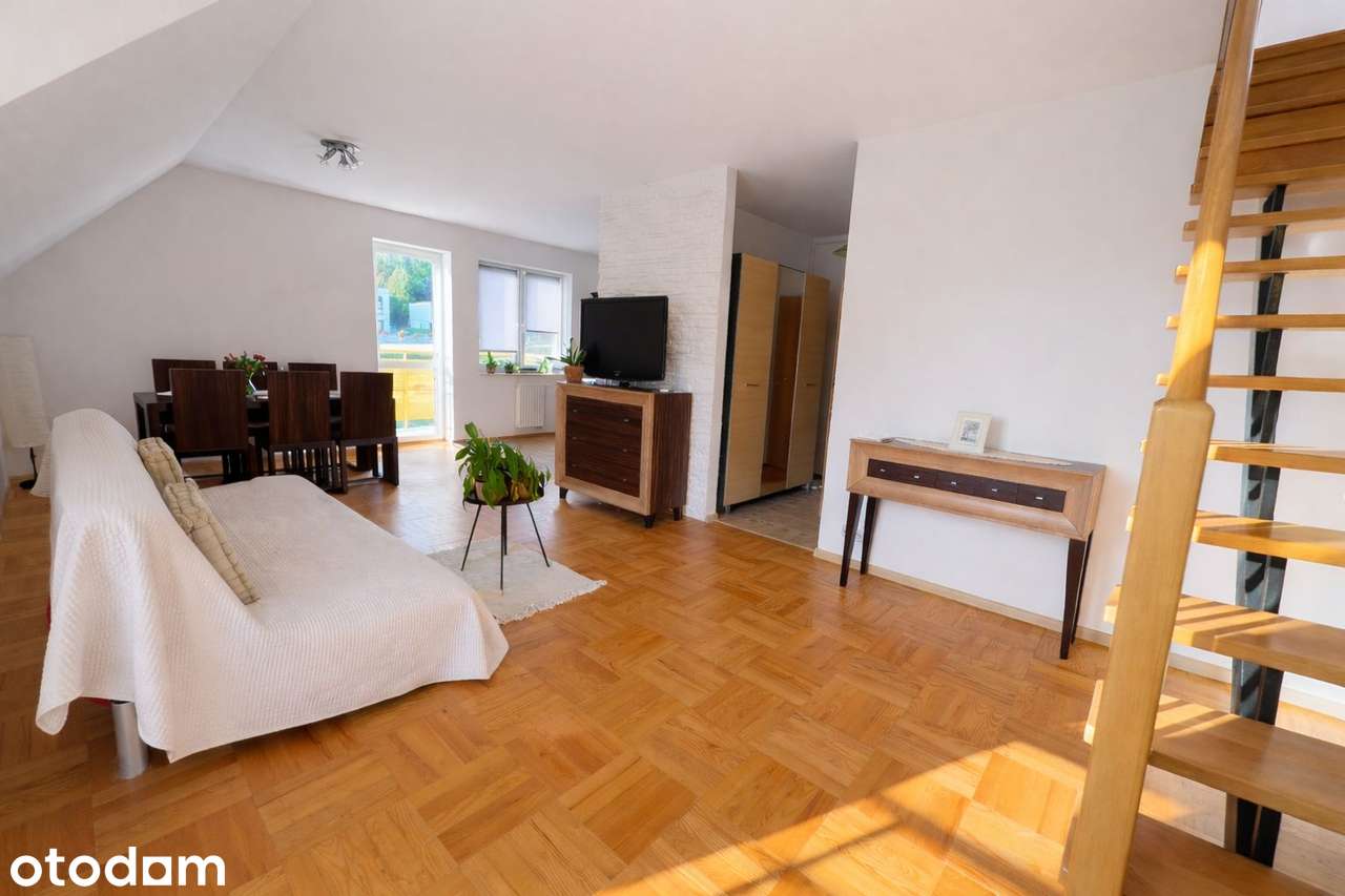 Dwupoziomowe 61,92 m² + 9 m² gratis, Zalesie, przy Uniwersytecie