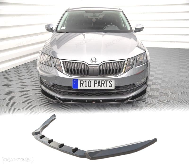 SPOILER LIP SKODA OCTAVIA 17- PRETO BRILHANTE - 1