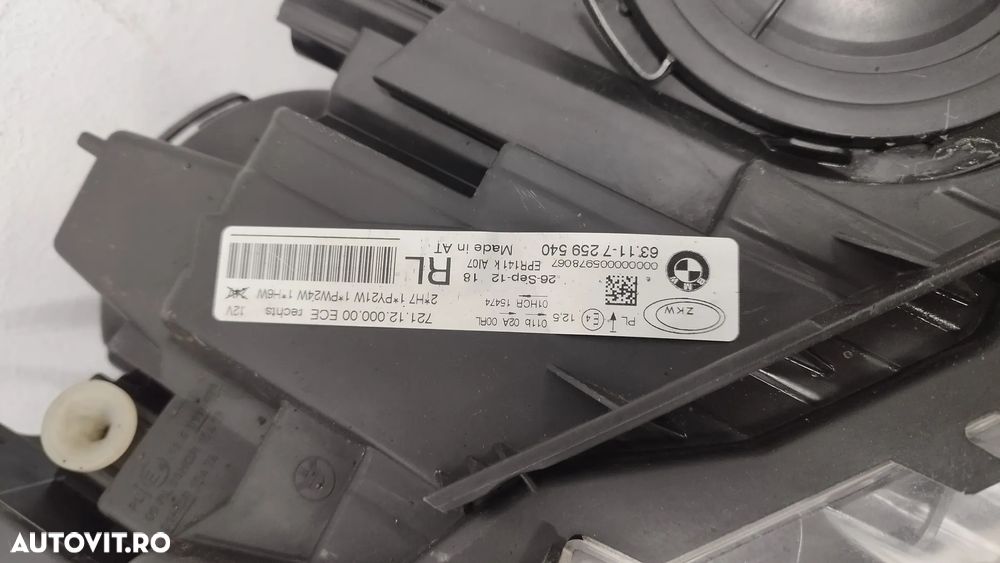 Far stanga BMW F30/31 H7 (volan dreapta )7259539 - 3