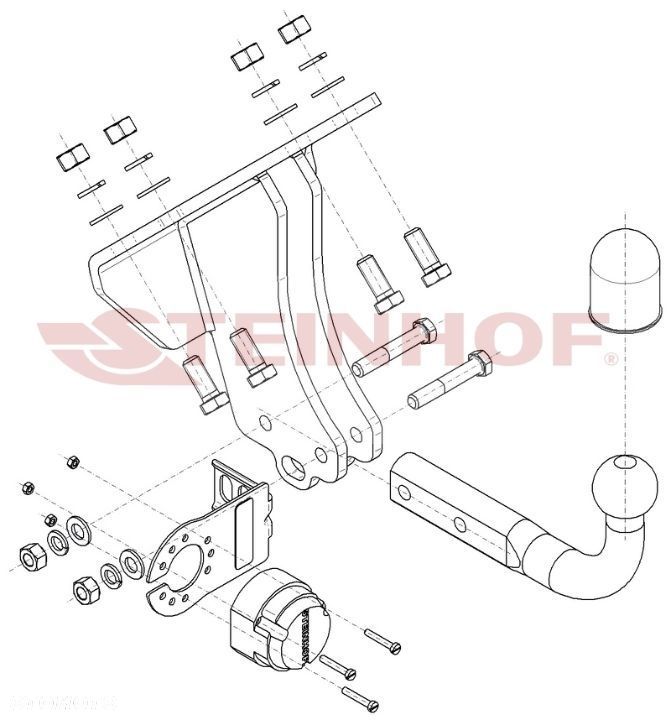 Hak Holowniczy + MODUŁ 7PIN do Mercedes-Benz G-Klasa W461 W463 - 2