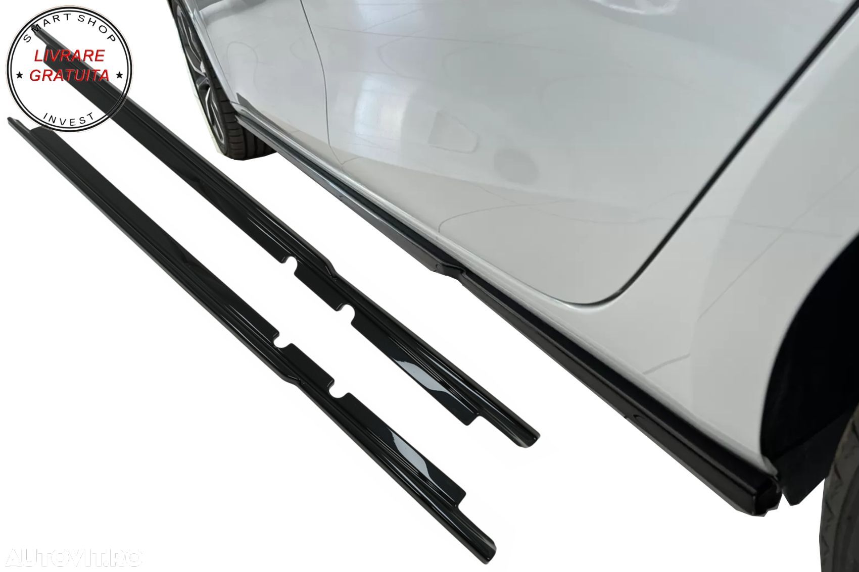 Extensii Praguri Laterale Seat Leon Mk4 (2020-up) Negru Lucios- livrare gratuita - 1