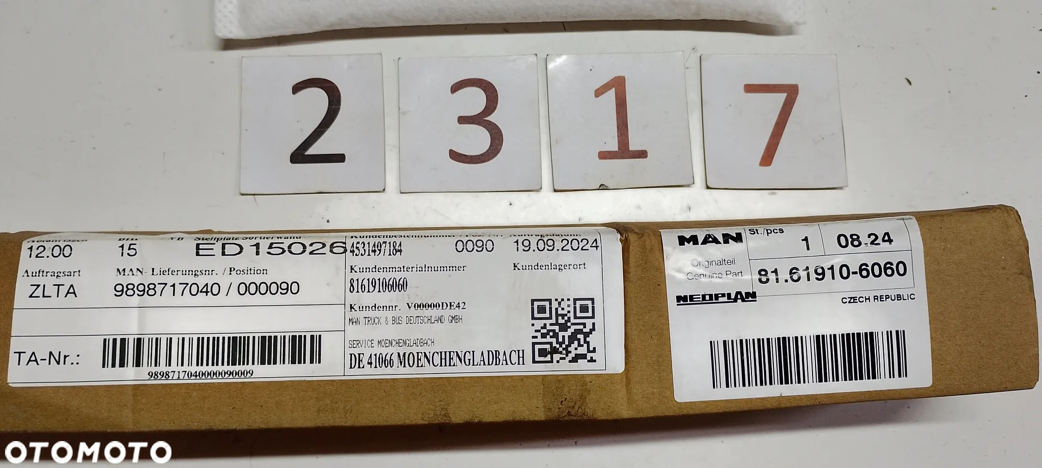 Wkład Filtr osuszacza klimatyzacji MAN TGX TGS 81619106060 - 4