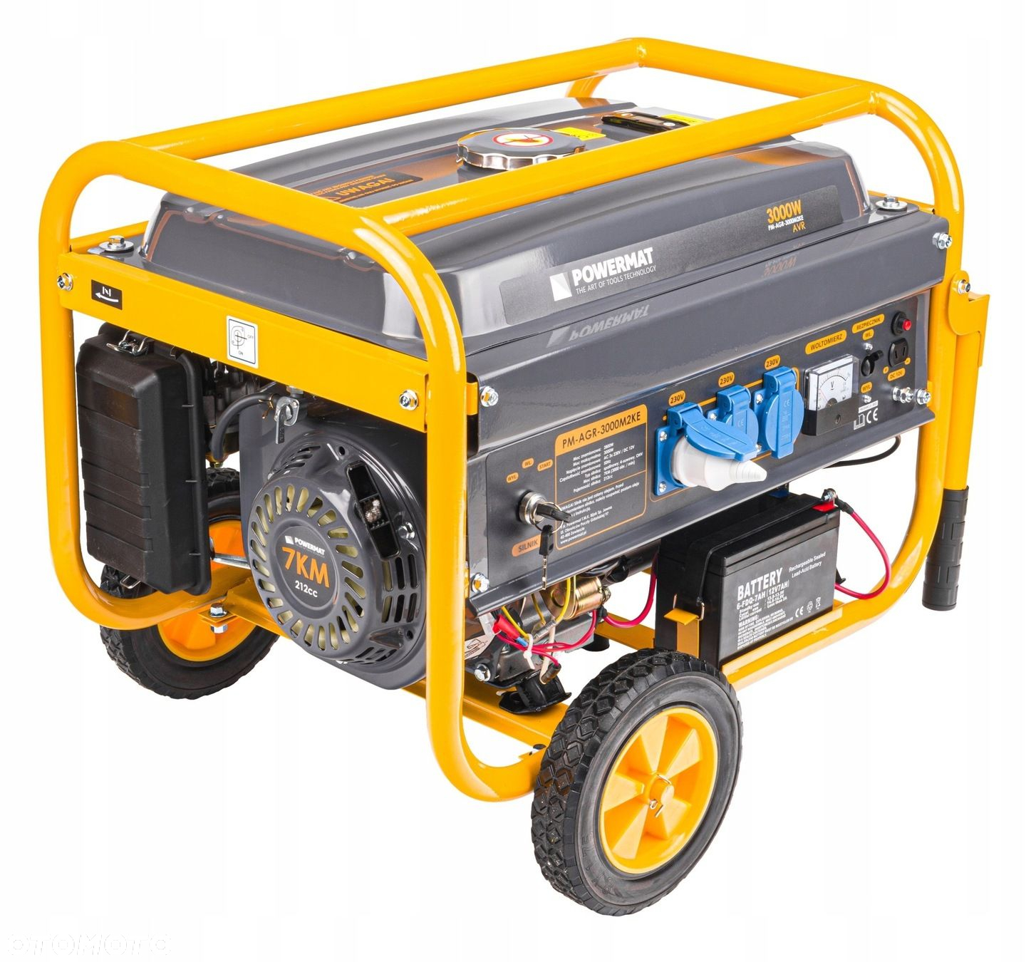 AGREGAT PRĄDOTWÓRCZY SPALINOWY 4-SUW 3000W AVR ROZRUCH AGR-3000M2KE 2x0,6L - 3