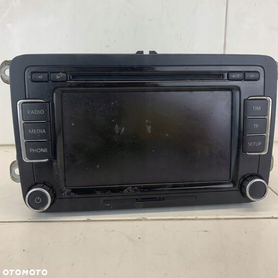 Radio CD oryginalne duże VW PASSAT B7 3AA GOLF VI TOURAN 12r - 1