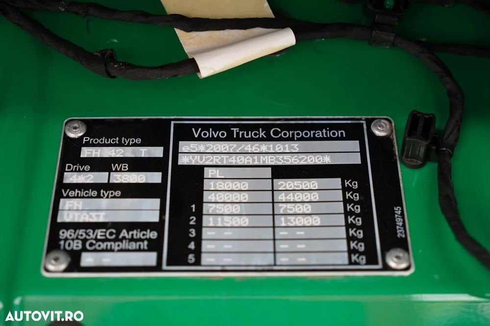 Volvo FH 500 / KIT / HIDRAULICĂ / RETARDER / I-SAVE / I-PARK COOL + BASCOLĂ KEMPF 60m3 / PUNȚĂ RIDICATĂ / 2021 - 34