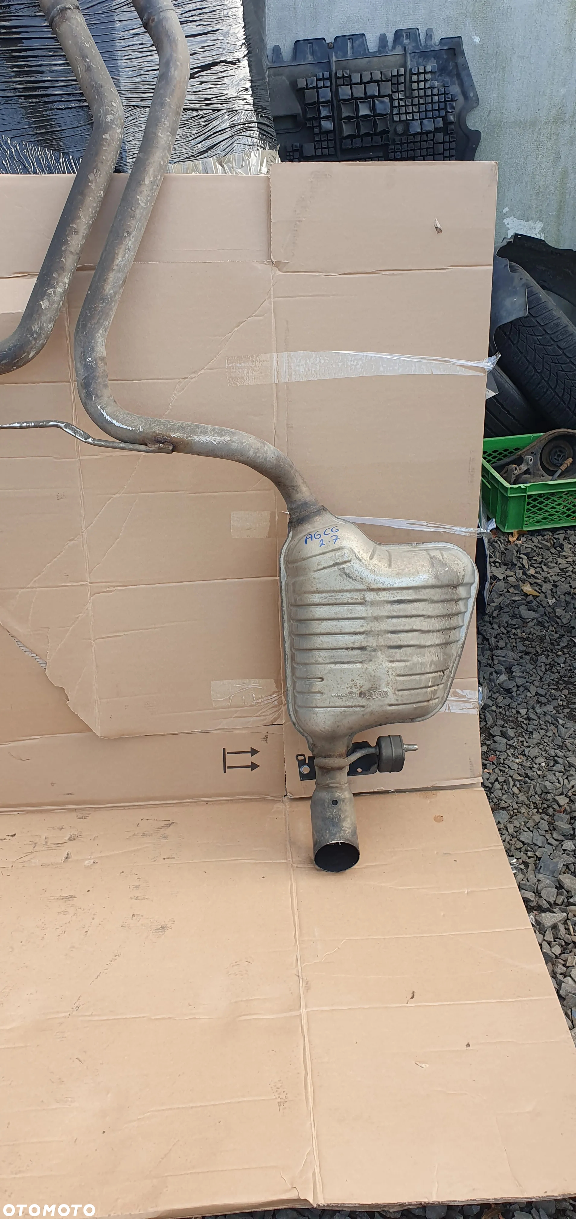 Tłumik końcowy wydech tłumiki Audi A6 C6 2.7 TDI 3.0 TDI 4F0253612AA 4F0253611AA - 3