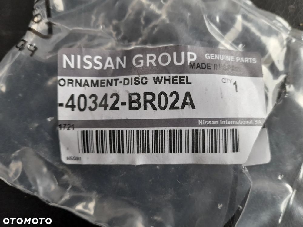 Dekielki Nissan CZARNE 40342-BR01A 55MM - 6