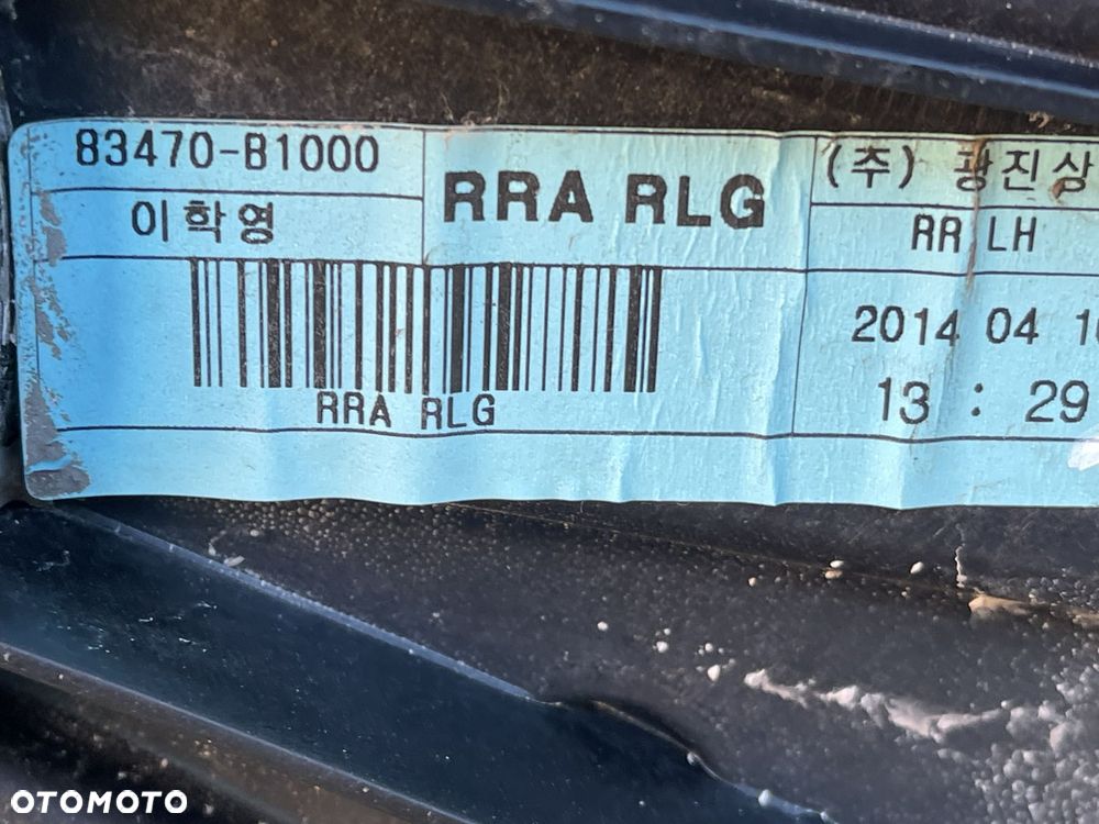 O1 HYUNDAI GENESIS G80 2013 - DRZWI TYŁ LEWE KOMPLETNE YB6 77003-B1000 - 8