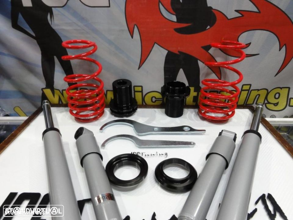 Coilovers Citroen Saxo 96- 04, Peugeot 106 91-05 JOM RED LINE C/2 anos de garantia - 12