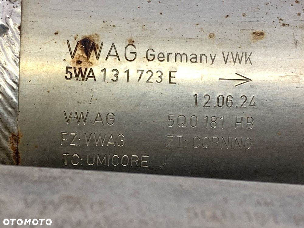 KATALIZATOR  SKODA SUPERB IV 2023 - 2.0 TSI 195 kW [265 KM] benzyna 2023 - 5WA131701 5WA131723E - 6