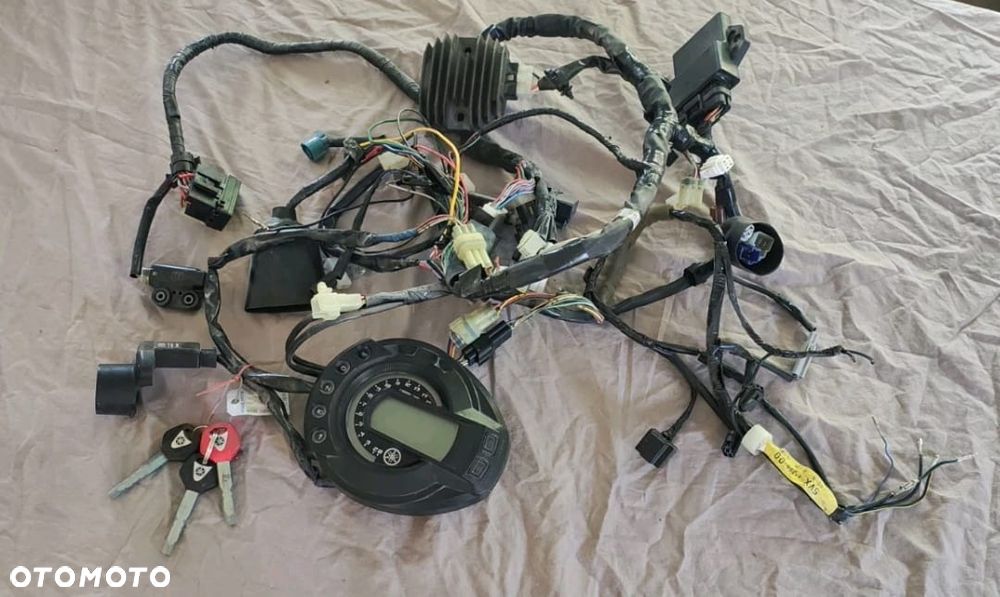 Yamaha Fz6 S1 LICZNIK ZEGARY WIĄZKA KLUCZYK ECU MODUŁ - 1