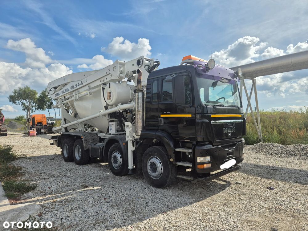 MAN 35.480 8x4 CIFA 24m+9m3 pompogruszka pompa do betonu - 5