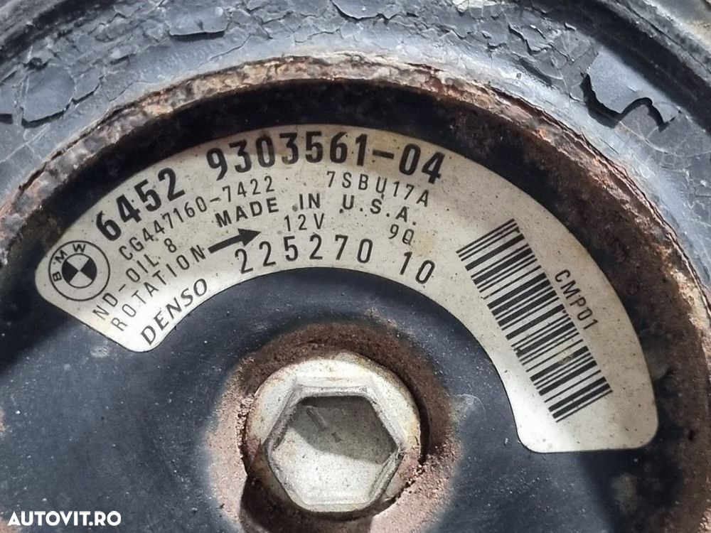 Compresor clima BMW X5 F15 3.0 D 2013 - 2018 258CP N57 D30 A (1268) Diesel 64529303561 - 4