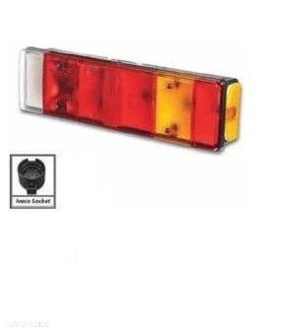 Lampa stop cu led,cu bec iveco,man,mercedes,daf,scania,isuzu,ford - 5